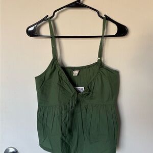 American Eagle Outfitters Green Camisole Top